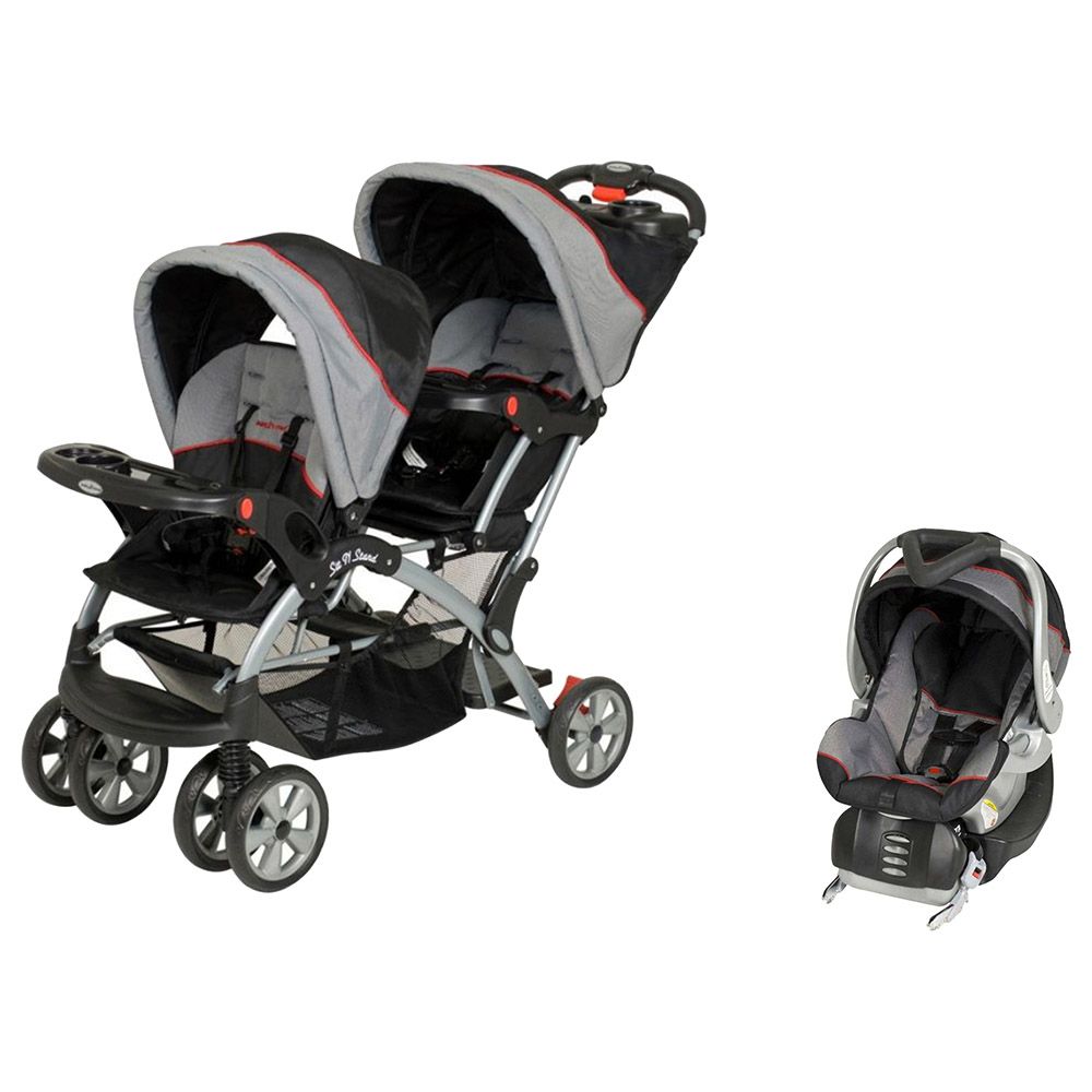 Sit n stand discount plus double stroller